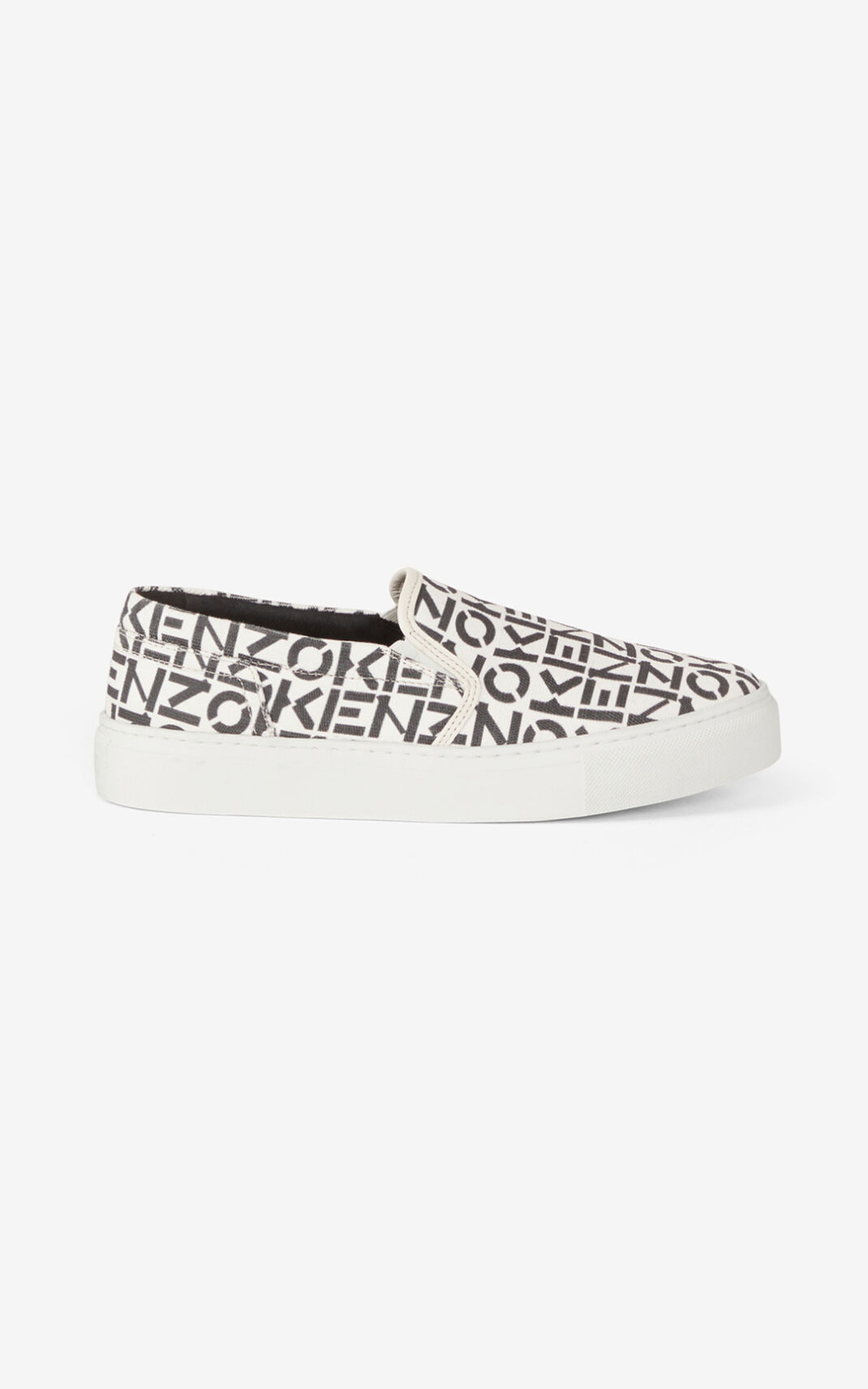 Kenzo K Skate Monogram laceless Sneakers Dam | 13485-JAQE